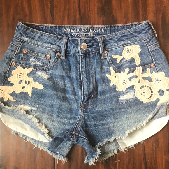 American Eagle Outfitters Pants - NEW AE Embroidered Shorts